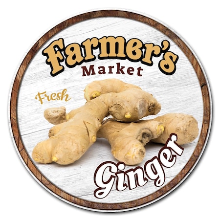 Signmission Ginger Prude Circle Corrugated Plastic Sign C-12-CIR-Ginger